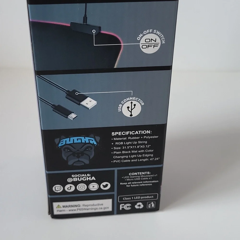 RGB LED Gaming Mousepad - Picture 8 of 12
